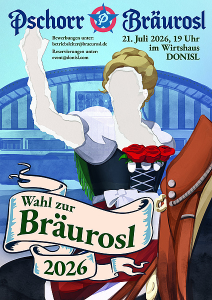 Wahl zur Bräurosl 2026 im Wirtshaus Donisl